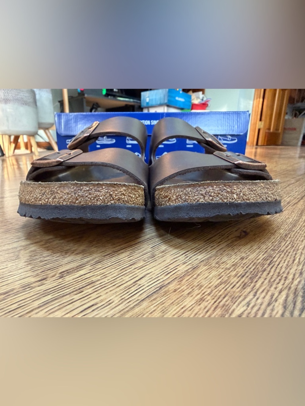 Birkinstock Arizona BS dark brown sz 38 - Picture 6 of 10